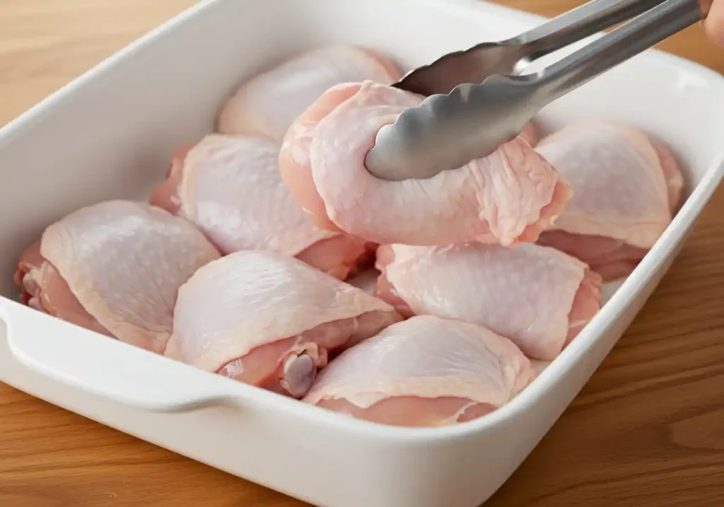 cómo hacer muslos de pollo al horno