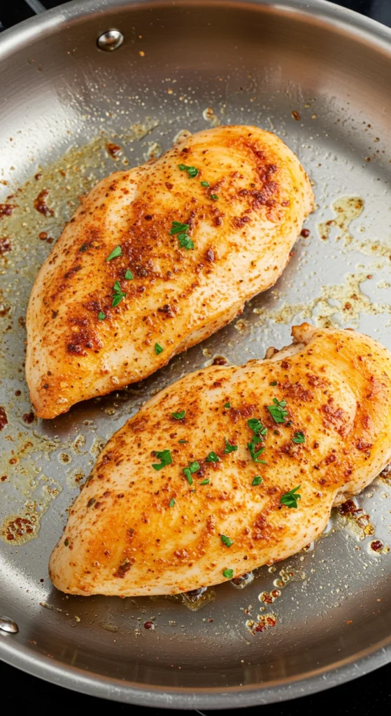 receta de pechuga de pollo a la sartén