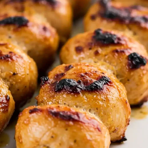 Brochetas de pollo en freidora de aire